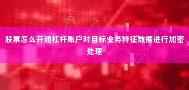 股票怎么开通杠杆账户对目标业务特征数据进行加密处理