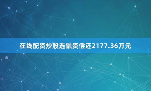 在线配资炒股选融资偿还2177.36万元